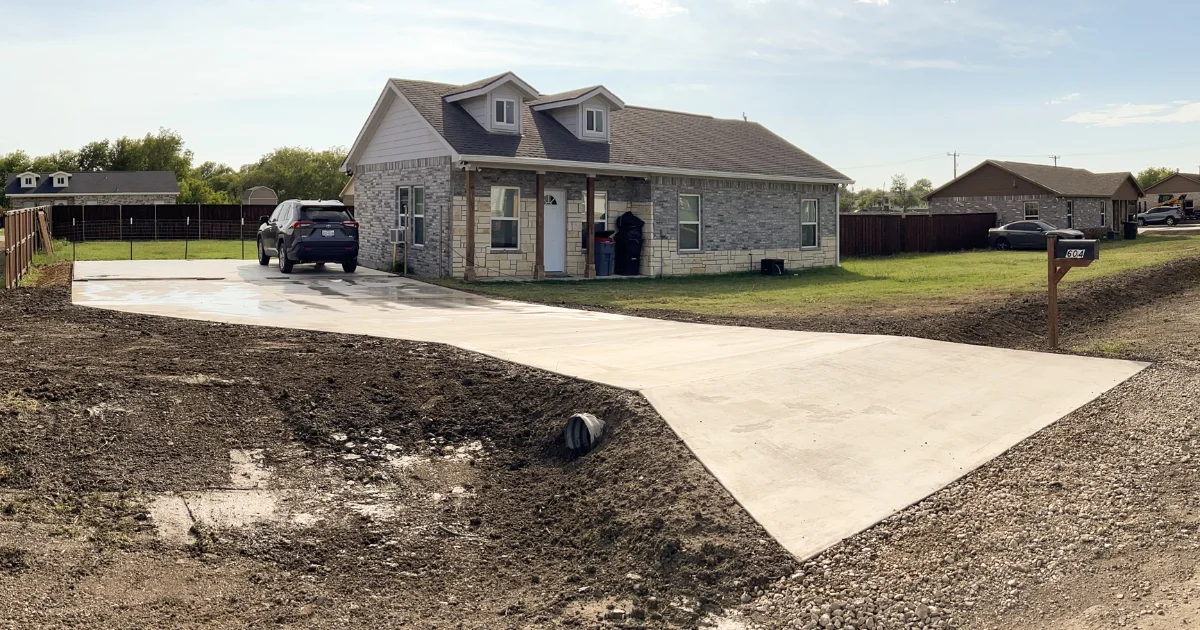 Concrete Foundations and Driveways for Two Brothers in Itasca, Texas