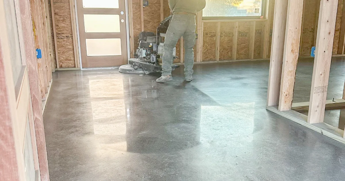 Polished Concrete Floors for RV Park